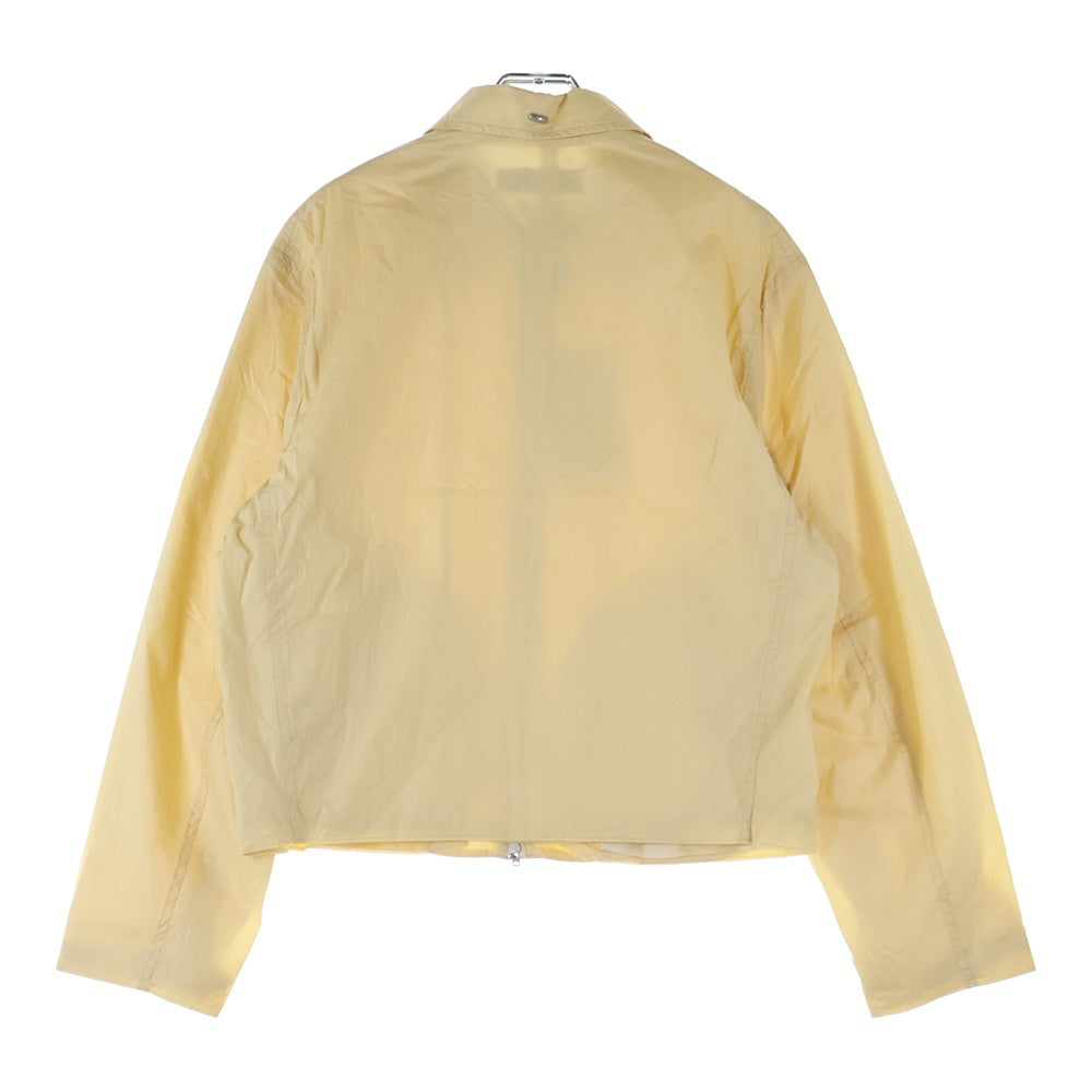 OUR LEGACY(アワーレガシー) CREAM RUBBERIZED NYLON クリーム ラバライズド ジップアップ ナイロンジャケット ベージュ M2241MCR