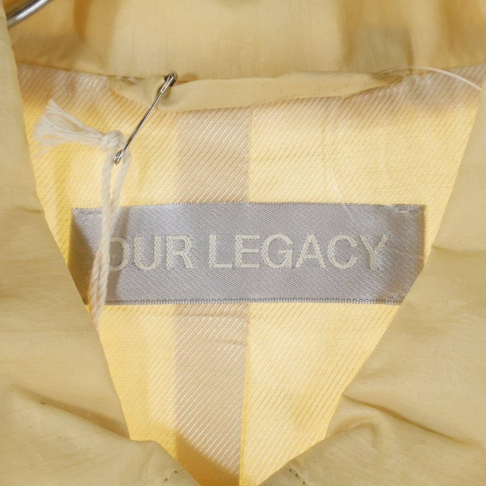 OUR LEGACY(アワーレガシー) CREAM RUBBERIZED NYLON クリーム ラバライズド ジップアップ ナイロンジャケット ベージュ M2241MCR
