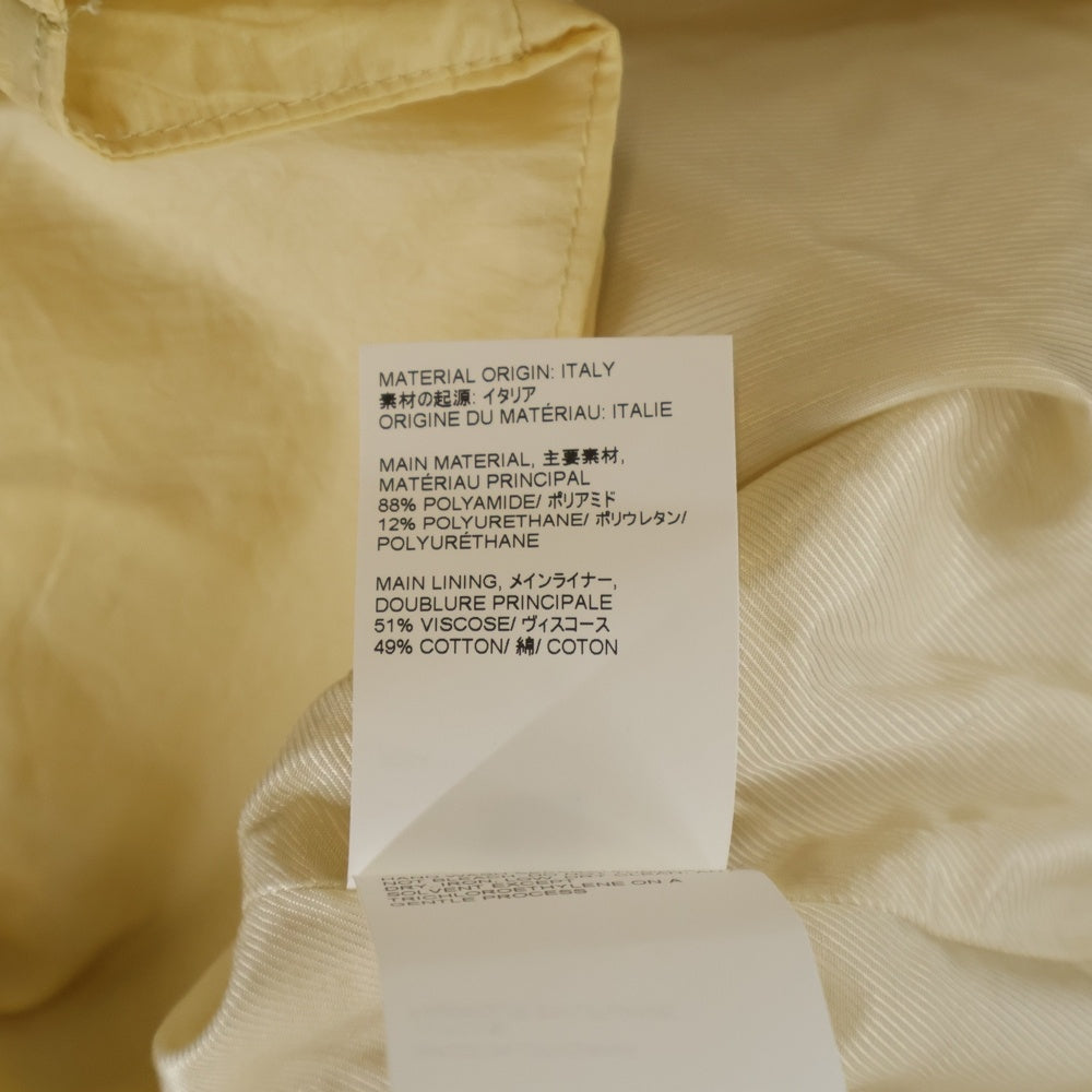 OUR LEGACY(アワーレガシー) CREAM RUBBERIZED NYLON クリーム ラバライズド ジップアップ ナイロンジャケット ベージュ M2241MCR