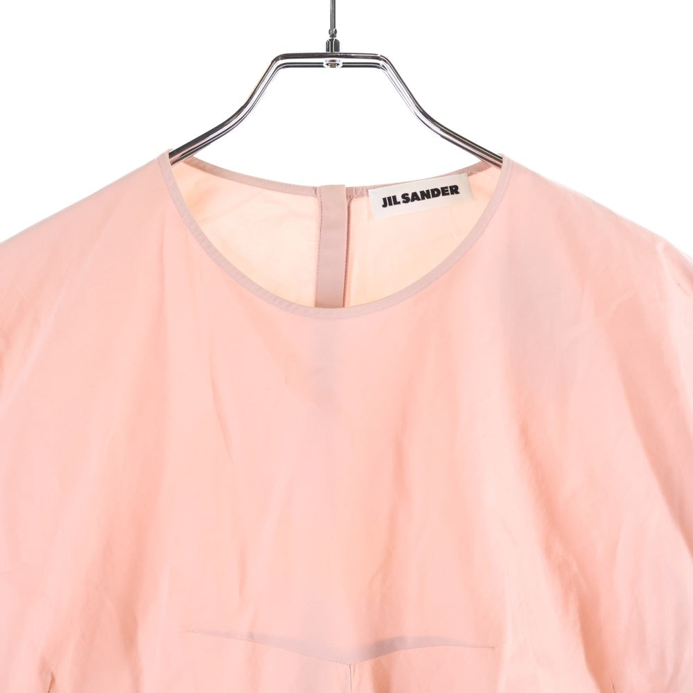 JIL SANDER(ジルサンダー) バックスナップボタン ダーツデザイン 半袖トップス ブラウス レディース ピンク HSJWNM0053