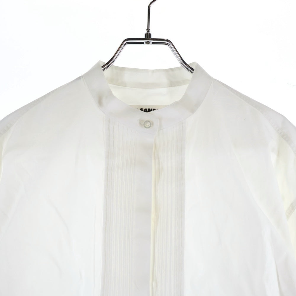 JIL SANDER(ジルサンダー) BAND COLLAR SHIRT 3B バンドカラー 長袖シャツ ブラウス レディース ホワイト J05DL0004 J45001