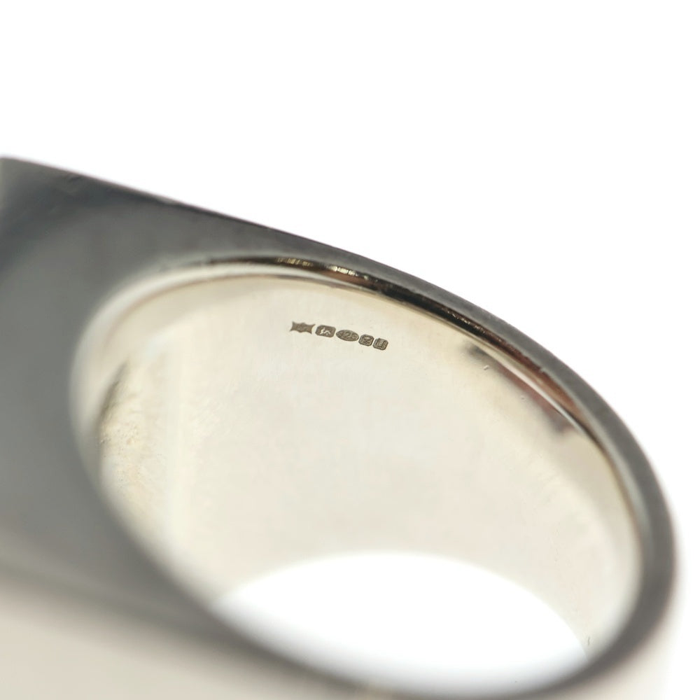 A-COLD-WALL(アコールドウォール) ロゴデザイン スクエアー フレームド リング シルバー