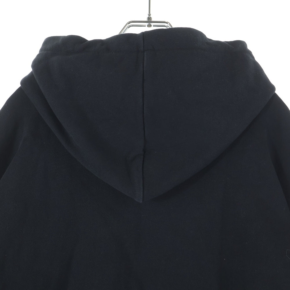 WILLY CHAVARRIA(ウィリーチャバリア) カンガルーポケット ドローストリング フーデッド スウェット パーカー ブラック