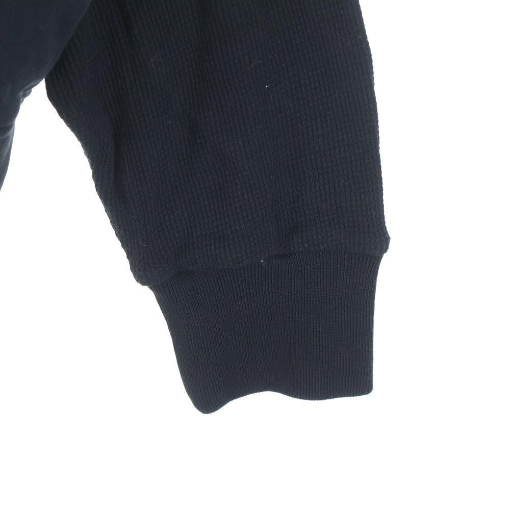 WILLY CHAVARRIA(ウィリーチャバリア) カンガルーポケット ドローストリング フーデッド スウェット パーカー ブラック