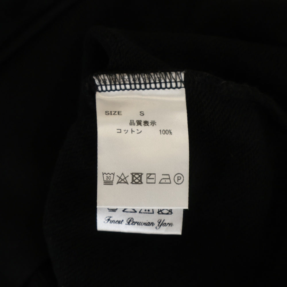 WILLY CHAVARRIA(ウィリーチャバリア) カンガルーポケット ドローストリング フーデッド スウェット パーカー ブラック