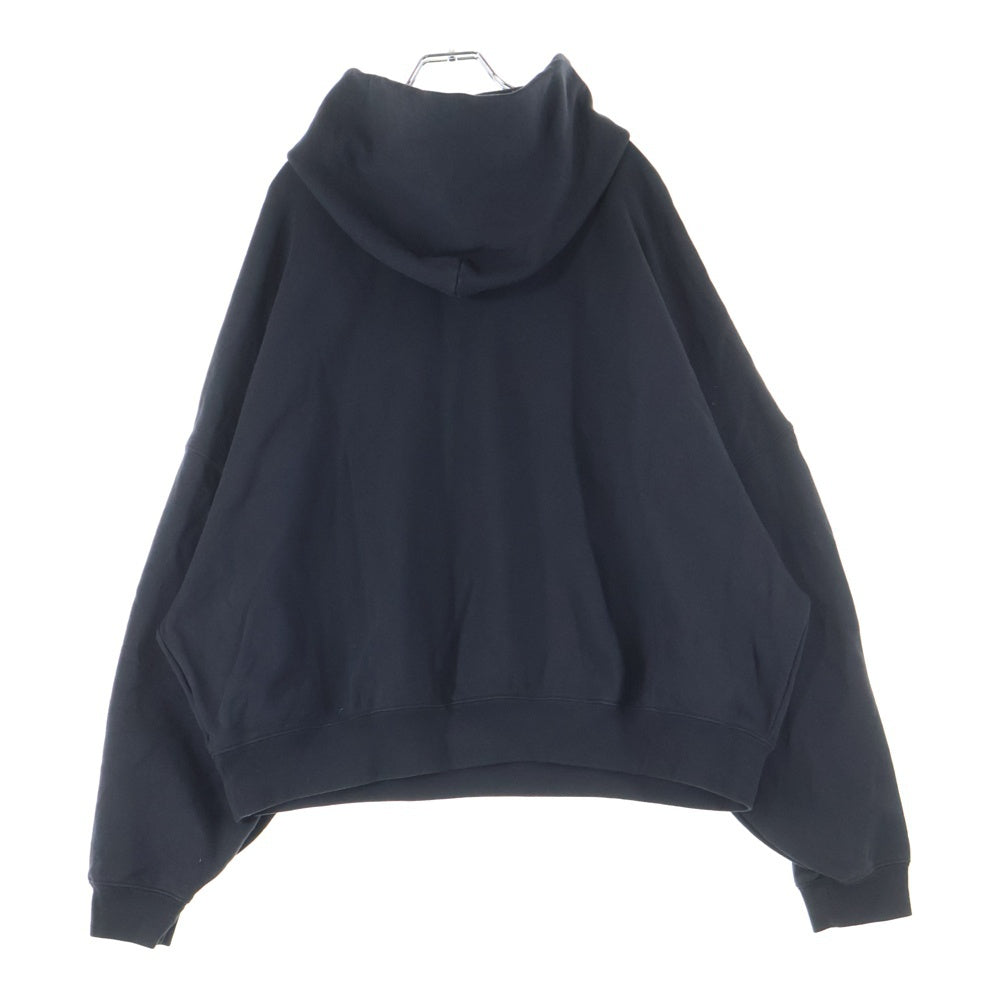 WILLY CHAVARRIA(ウィリーチャバリア) カンガルーポケット フーデッド スウェット パーカー ブラック