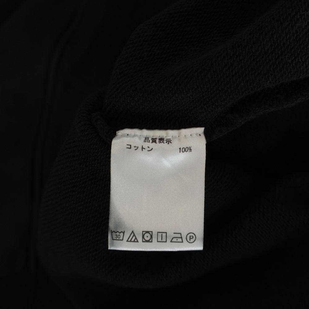 WILLY CHAVARRIA(ウィリーチャバリア) カンガルーポケット フーデッド スウェット パーカー ブラック