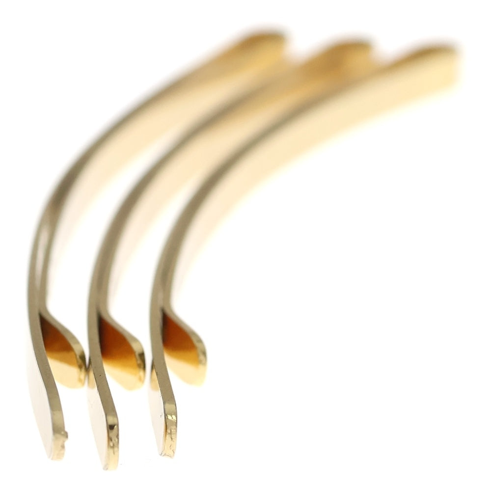 Sacai(サカイ) ロゴ刻印 ヘアピン 3本セット ゴールド レディース