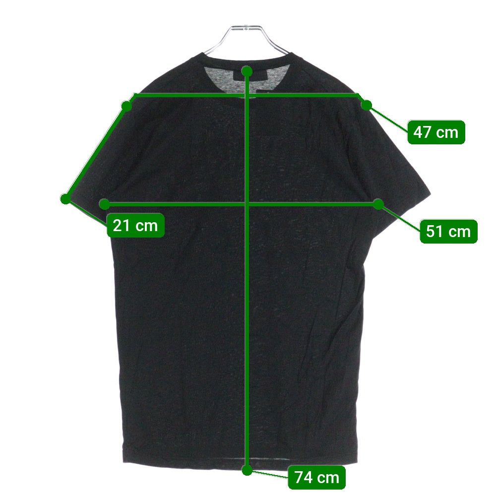 DSQUARED2(ディースクエアード) フロントロゴデザイン クルーネック カットソー 半袖Tシャツ ブラック S74GD0636