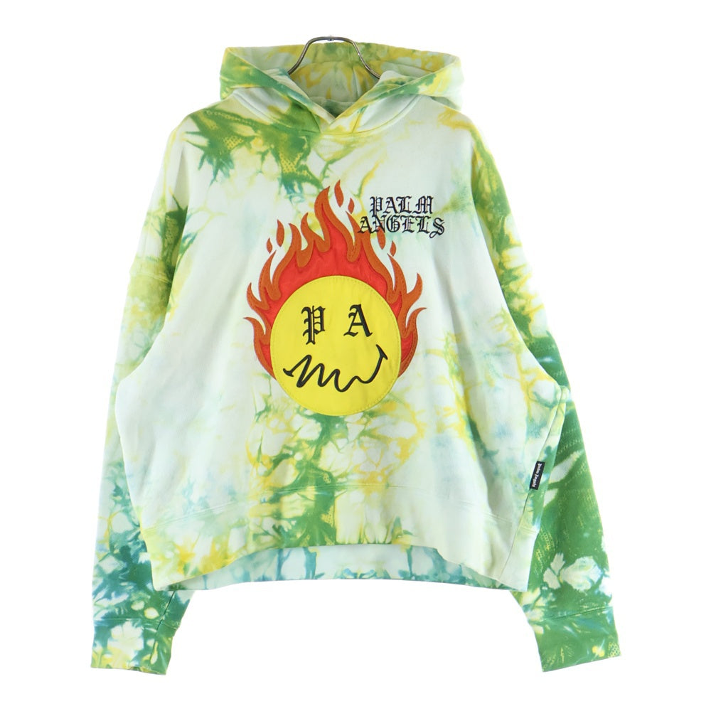 Palm Angels(パームエンジェルス) 21SS BURNING HEAD HOODIE バーニング ヘッド ロゴデザイン フーデッド スウェット パーカー マルチ PMBB098R21FLE003