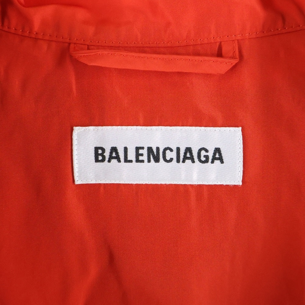 BALENCIAGA(バレンシアガ) 18AW Tracksuit Poplin Jacket フロントロゴプリント ジップアップ トラックジャケット レッド/ホワイト/ネイビー 528638 TYD36
