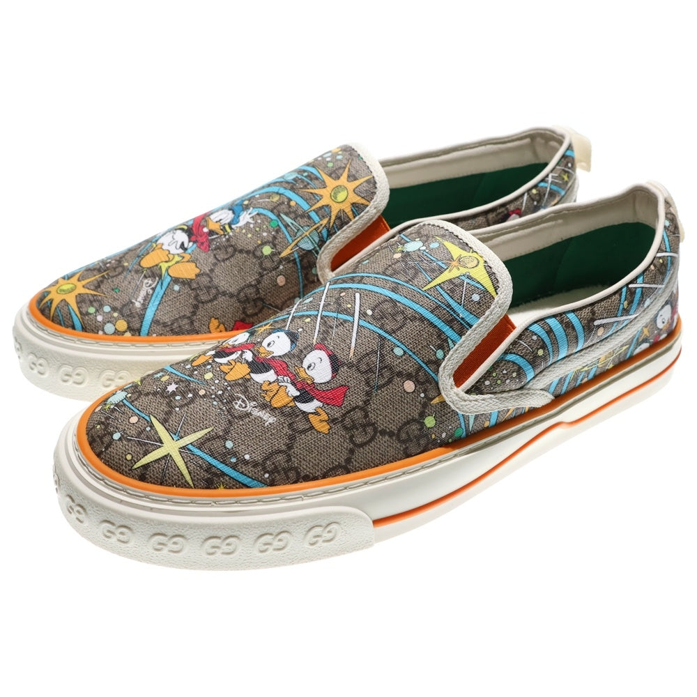 GUCCI(グッチ) ×DISNEY TENNIS 1977 ディズニー テニス PVCローカットスニーカー スリッポン ベージュ 647951