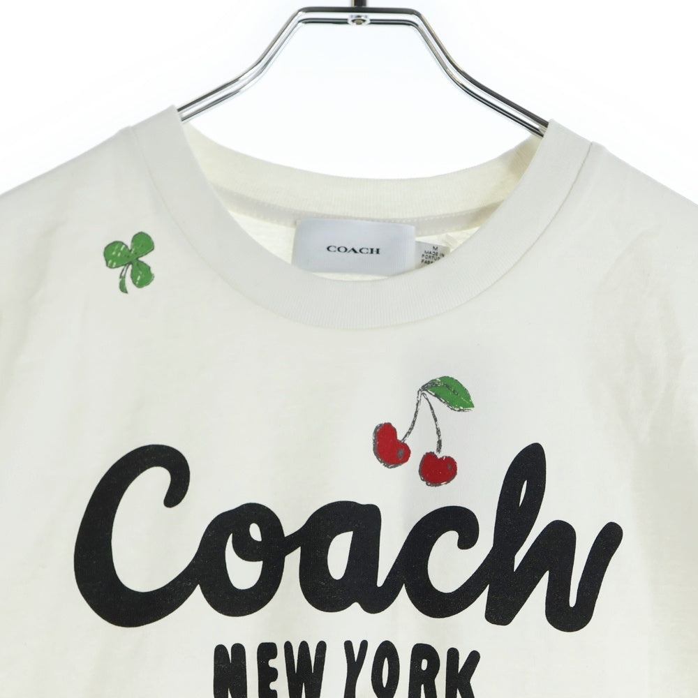 COACH(コーチ) 25SS Cursive カーシヴ クロップド ロゴプリントTシャツ
