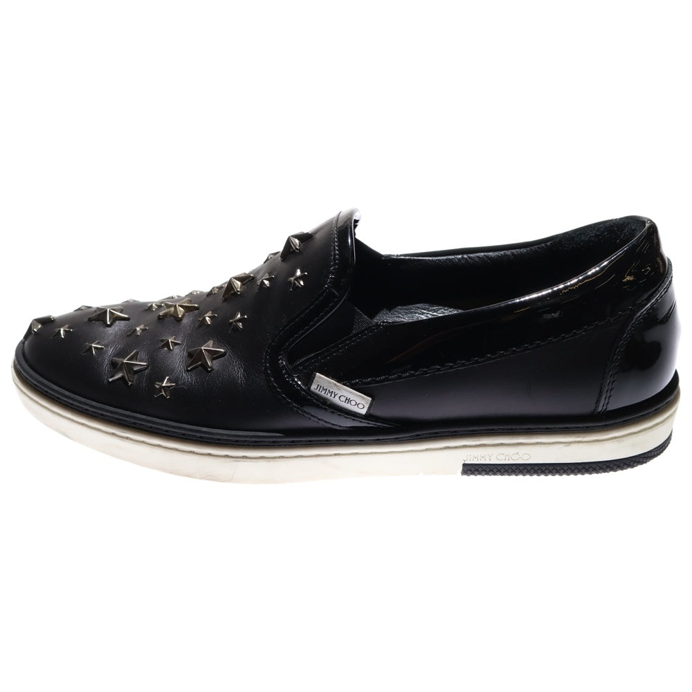 JIMMY CHOO(ジミーチュウ) スタースタッズ スリッポン スニーカー ブラック
