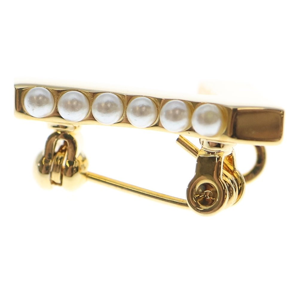 STELLAR HOLLYWOOD(ステラハリウッド) パールドット ナンバーブローチ ゴールド レディース