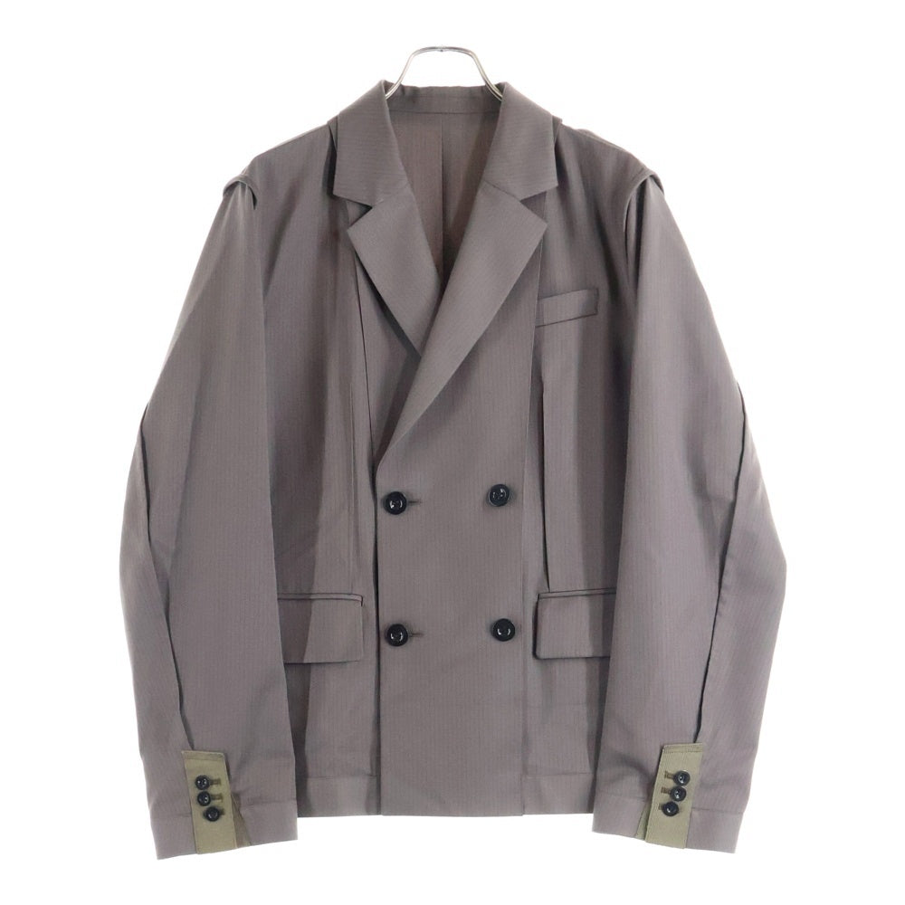 Sacai(サカイ) 25ss Doeskin Jacket / Doeskin Pants ドスキンジャケット ドスキンパンツ セットアップスーツ トープ 25-03632M / 25-03633M