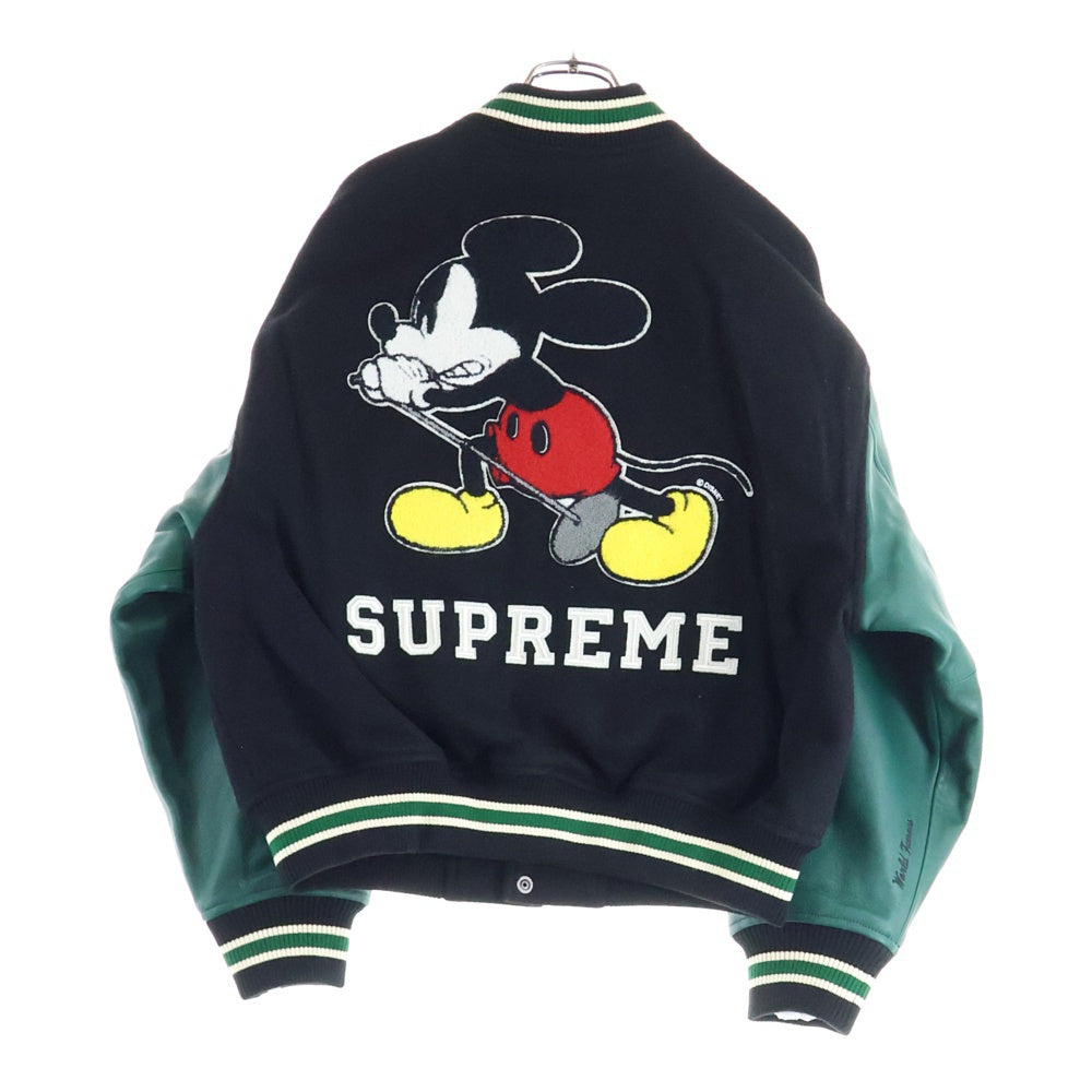SUPREME(シュプリーム) 25AW Number (N)ine Mickey Varsity Jacket ナンバーナイン ミッキーマウス バーシティジャケット スタジャン ブラック