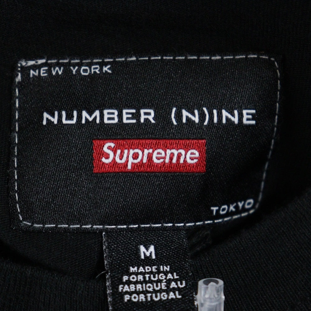 SUPREME(シュプリーム) 25AW Number (N)ine Mickey Mouse Raglan L/S Top ナンバーナイン ミッキーマウス ラグラン ロングスリーブトップ Tシャツ ブラック