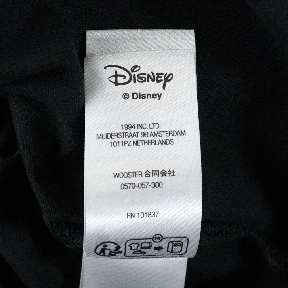 SUPREME(シュプリーム) 25AW Number (N)ine Mickey Mouse Raglan L/S Top ナンバーナイン ミッキーマウス ラグラン ロングスリーブトップ Tシャツ ブラック
