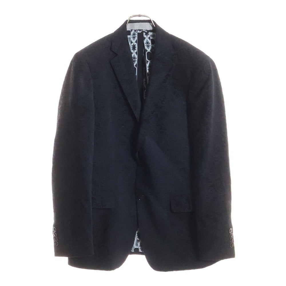 ETRO(エトロ) 裏地ペイズリー柄 2B シルクテーラードジャケット ブラック 152-1G880-0142
