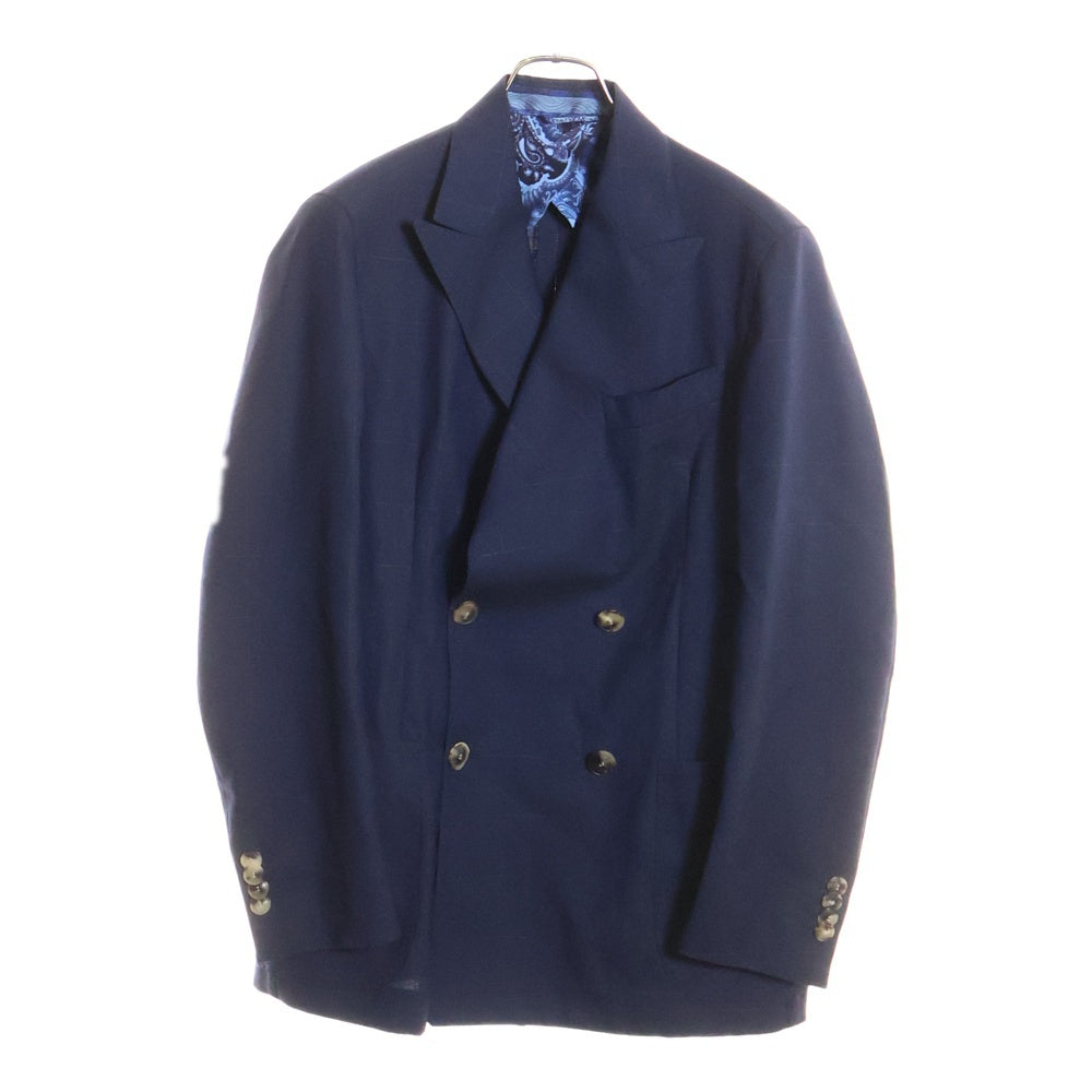 ETRO(エトロ) ウインドウペイン 胸ポケット ピークドラペル ダブル