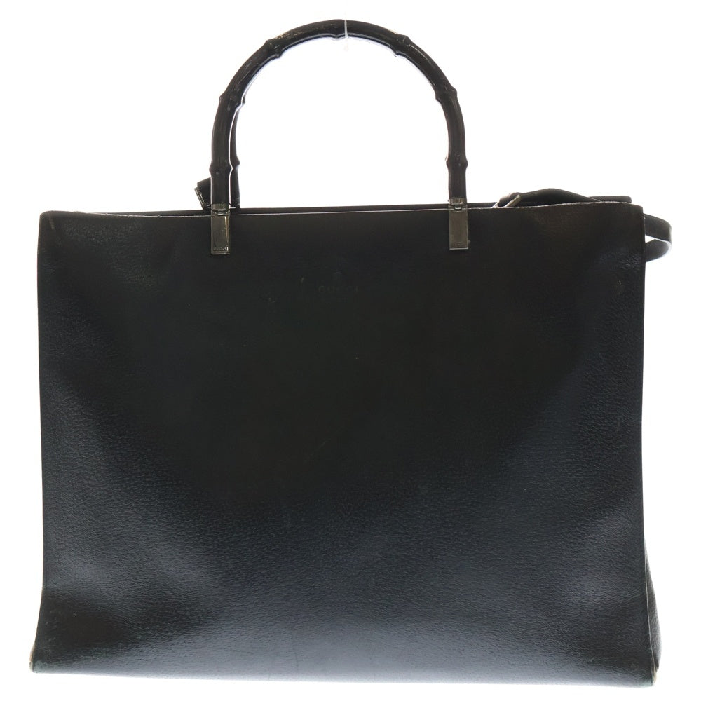 GUCCI(グッチ) バンブーハンドル レザー 2Way ショルダーハンドバッグ ブラック 002 1033