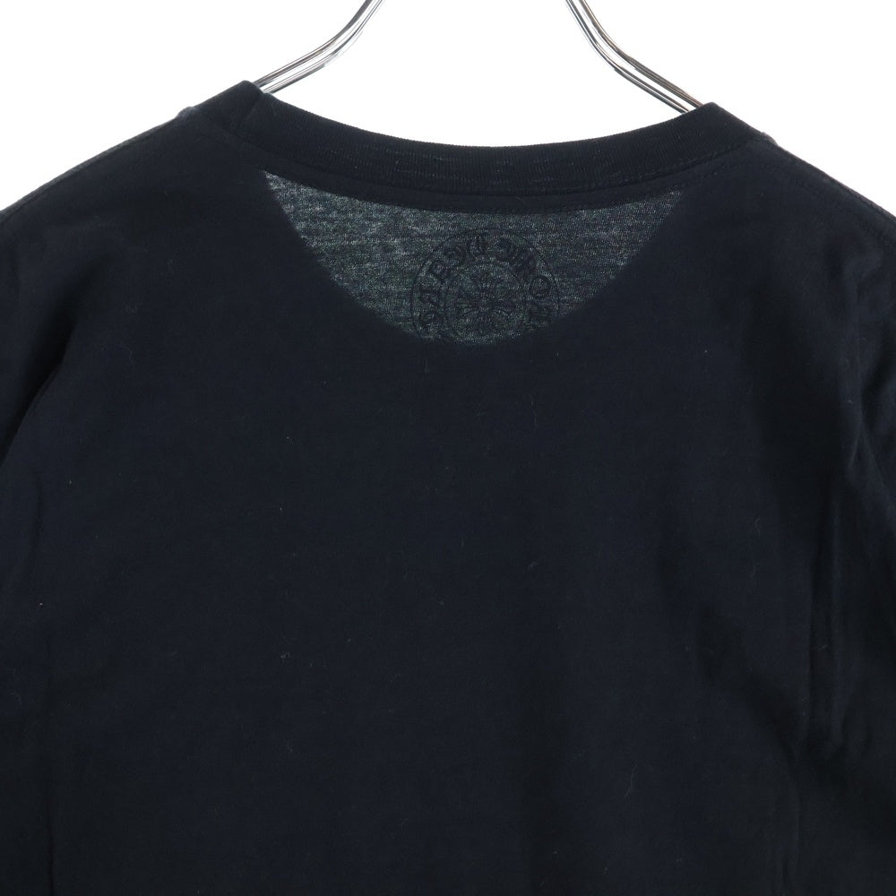CHROME HEARTS(クロムハーツ) NECK LOGO S/S TEE ネック ロゴプリントTシャツ 半袖カットソー ブラック