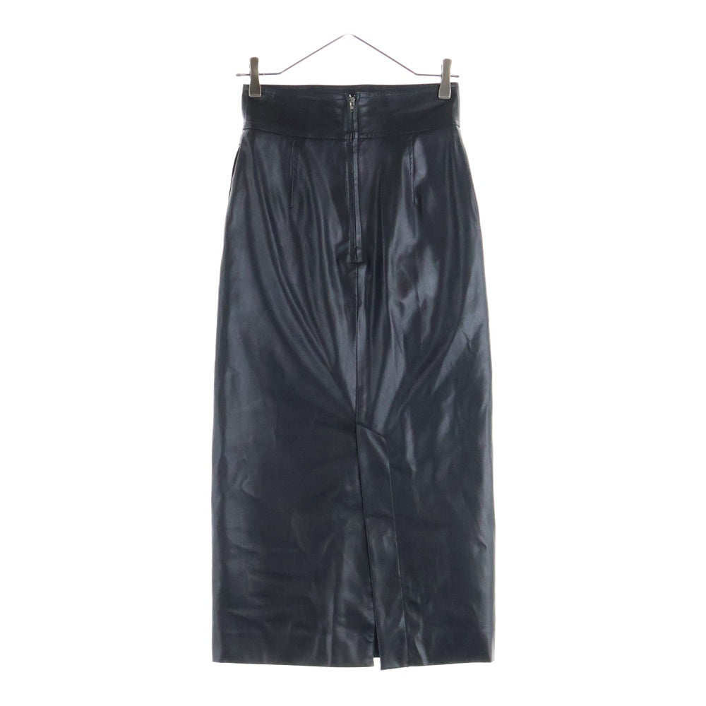 H BEAUTY&YOUTH(エイチ ビューティーアンドユース) FAKE LEATHER TIGHT SKIRT フェイクレザー タイトスカート レディース ブラック 1624-299-3574