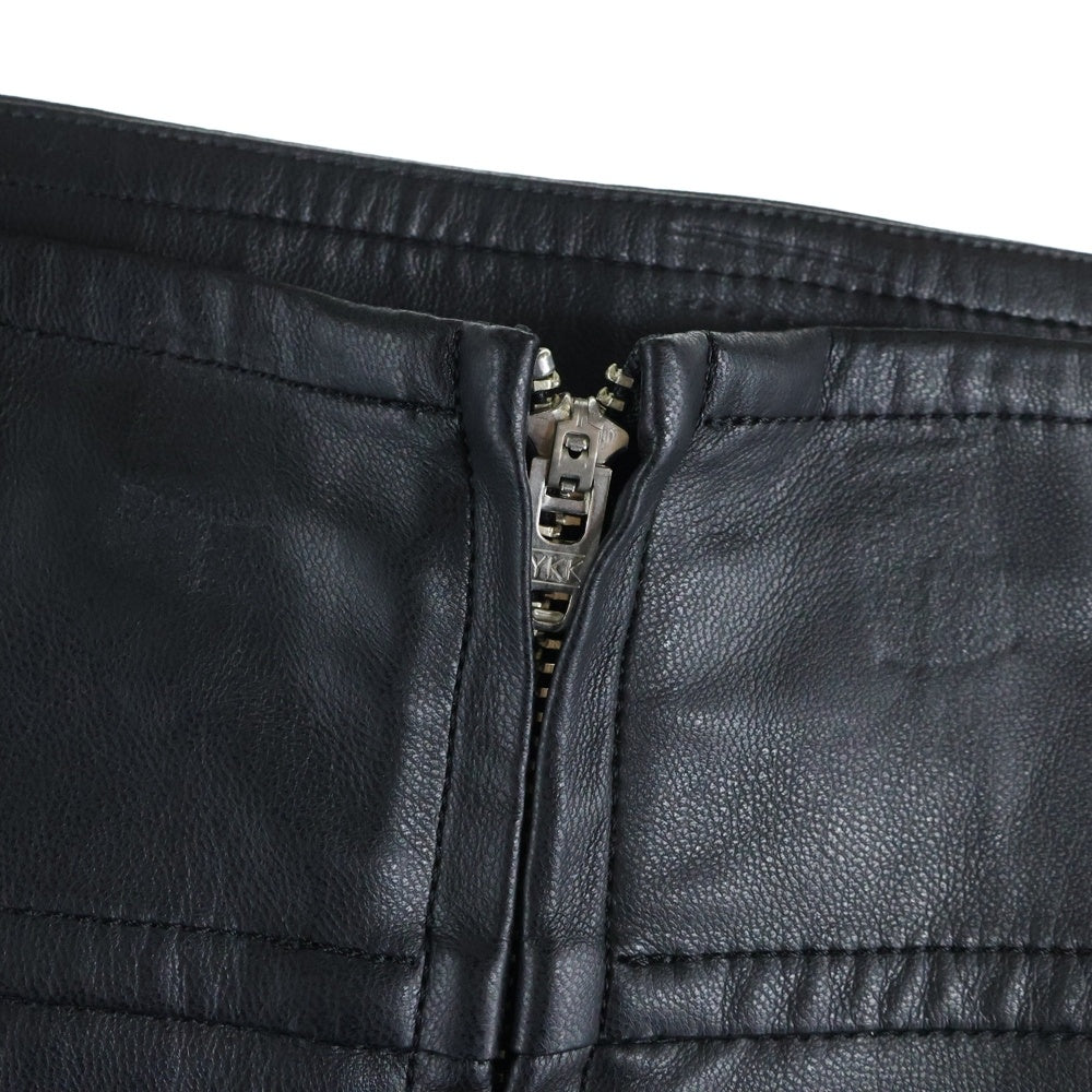 H BEAUTY&YOUTH(エイチ ビューティーアンドユース) FAKE LEATHER TIGHT SKIRT フェイクレザー タイトスカート レディース ブラック 1624-299-3574