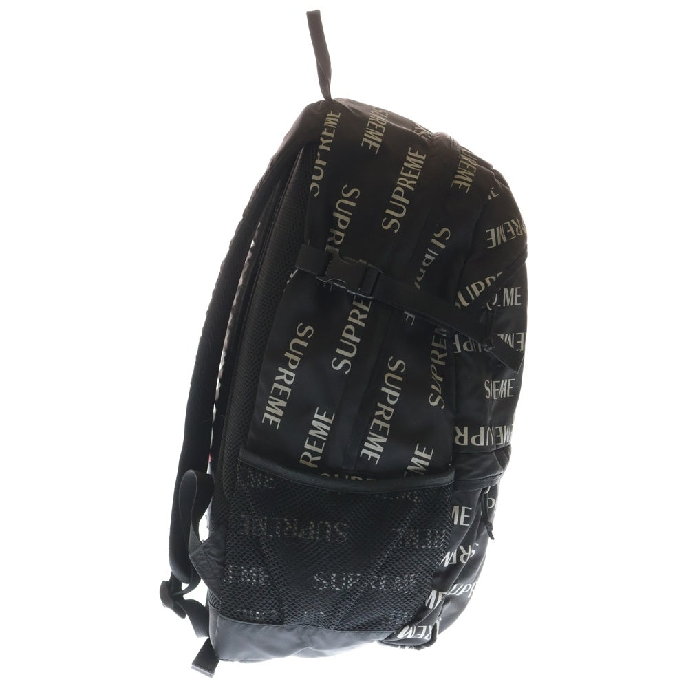 SUPREME(シュプリーム) 16AW 3M Reflective Repeat Backpack リフレクティブ リピート バックパック リュックサック ブラック