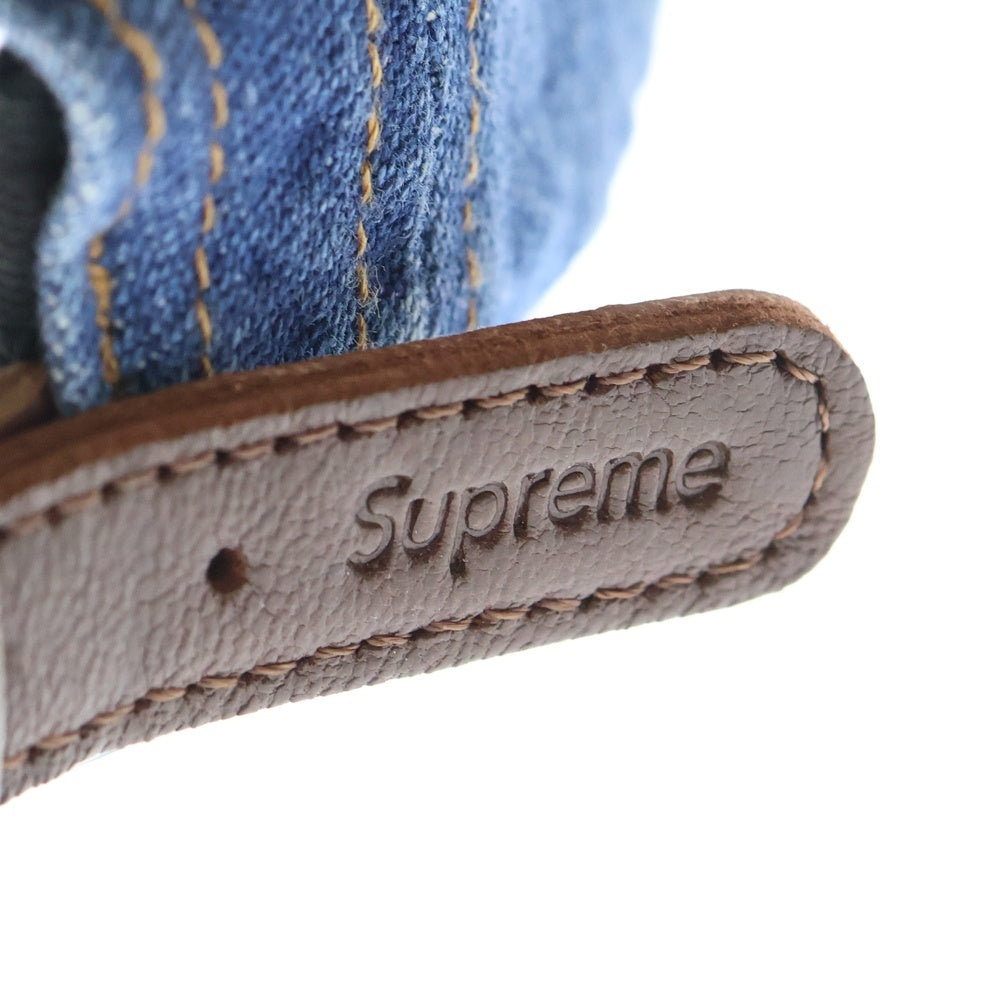 SUPREME(シュプリーム) 22AW Washed Chino Twill Camp Cap ウォッシュド チノ ツウィル キャンプキャップ 帽子 インディゴ