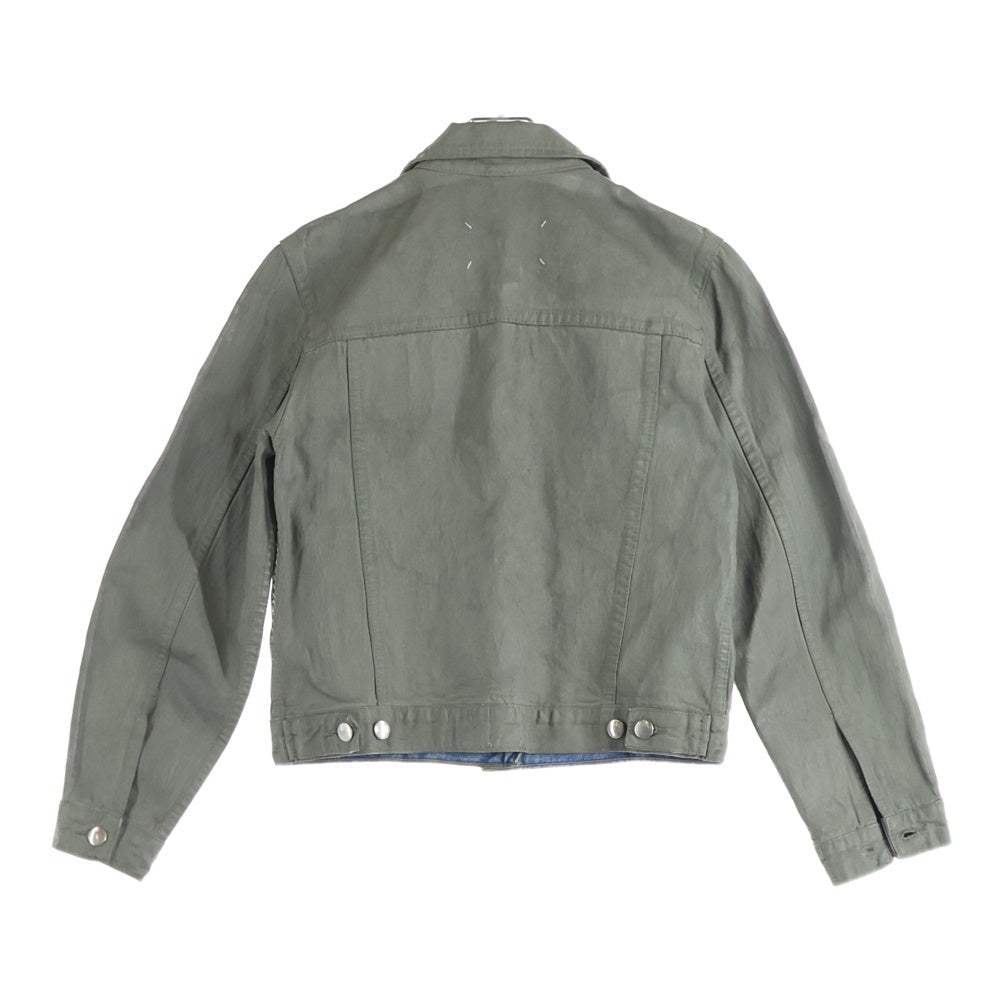 Maison Martin Margiela(メゾンマルタンマルジェラ) 90S Artisanal Painted Denim Jacket アーティザナル ペイントデニムジャケット オリゾンティタグ レディース 333-45301