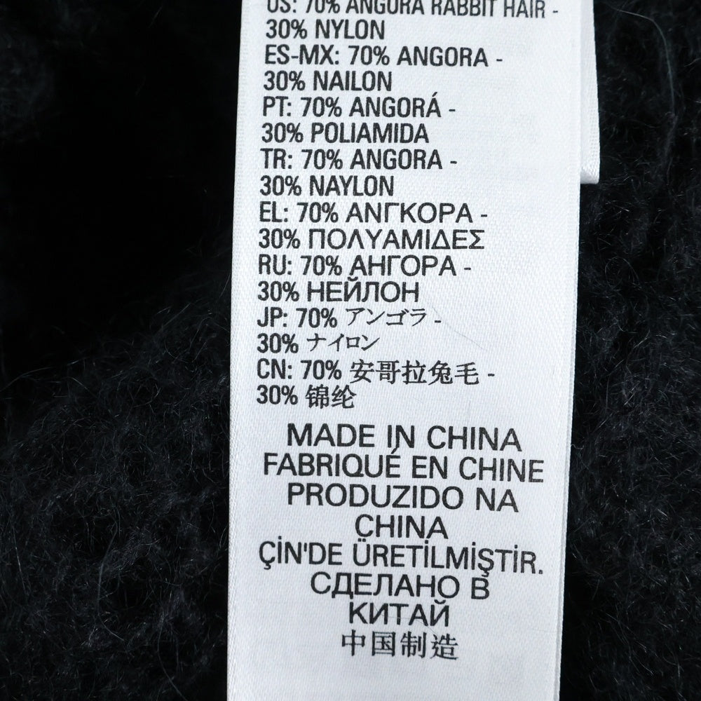 DIESEL(ディーゼル) カットオフ加工 ローゲージ クルーネックニットセーター レディース ブラック 00SYX5