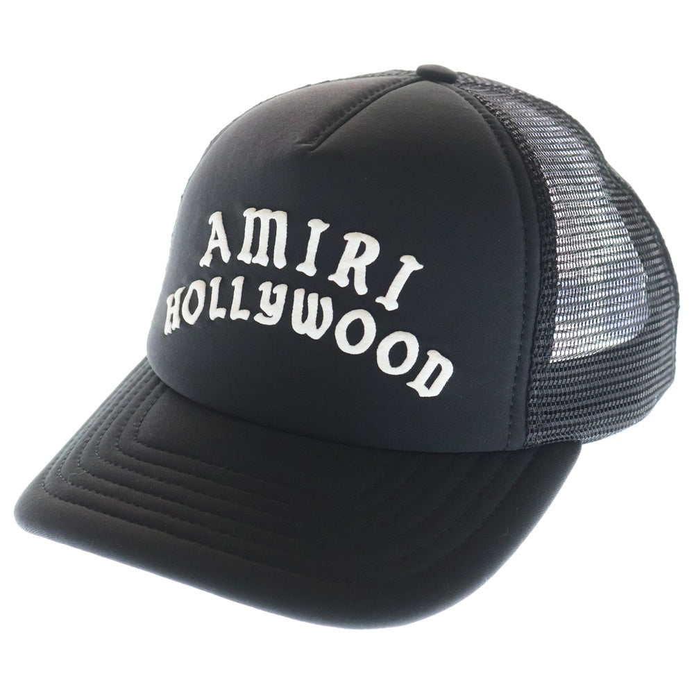 AMIRI(アミリ) AM HOLLYWOOD CAP ハリウッド ロゴエンブロイダリー キャップ 帽子 ブラック