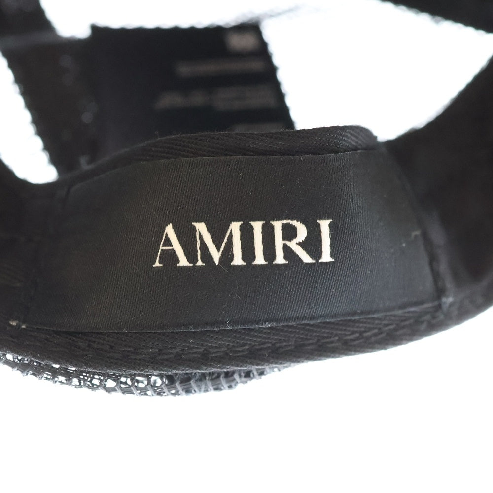 AMIRI(アミリ) AM HOLLYWOOD CAP ハリウッド ロゴエンブロイダリー キャップ 帽子 ブラック