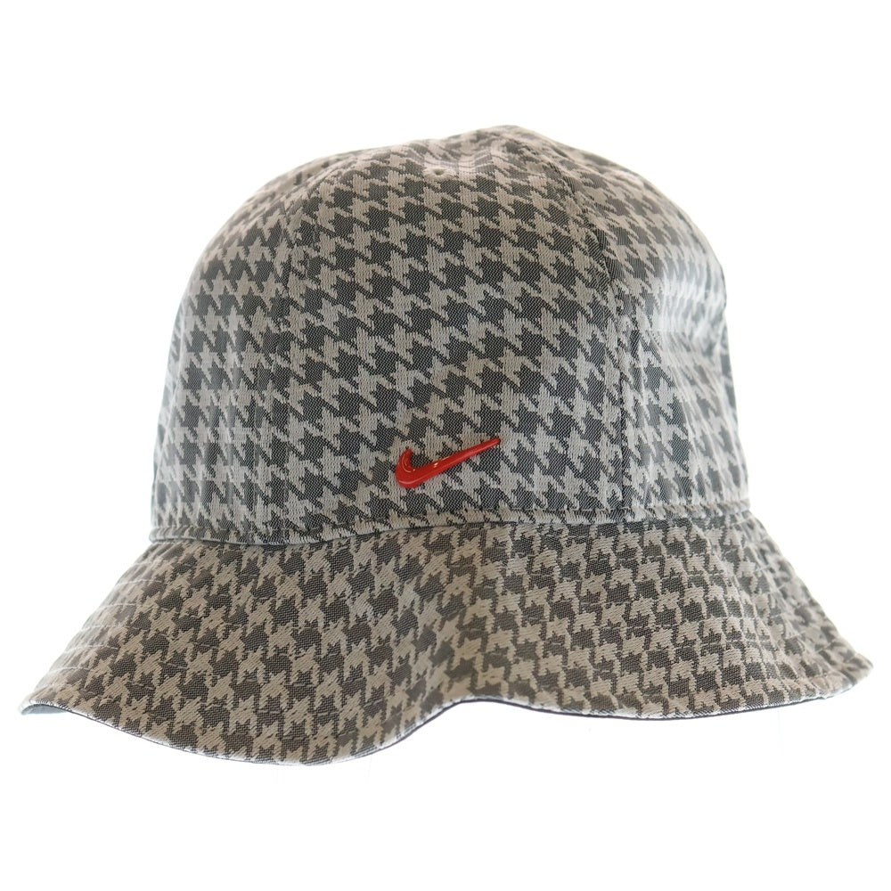 NIKE(ナイキ) ハングトゥース 総柄 ロゴデザイン バケットハット 帽子 グレー DJ5840-010