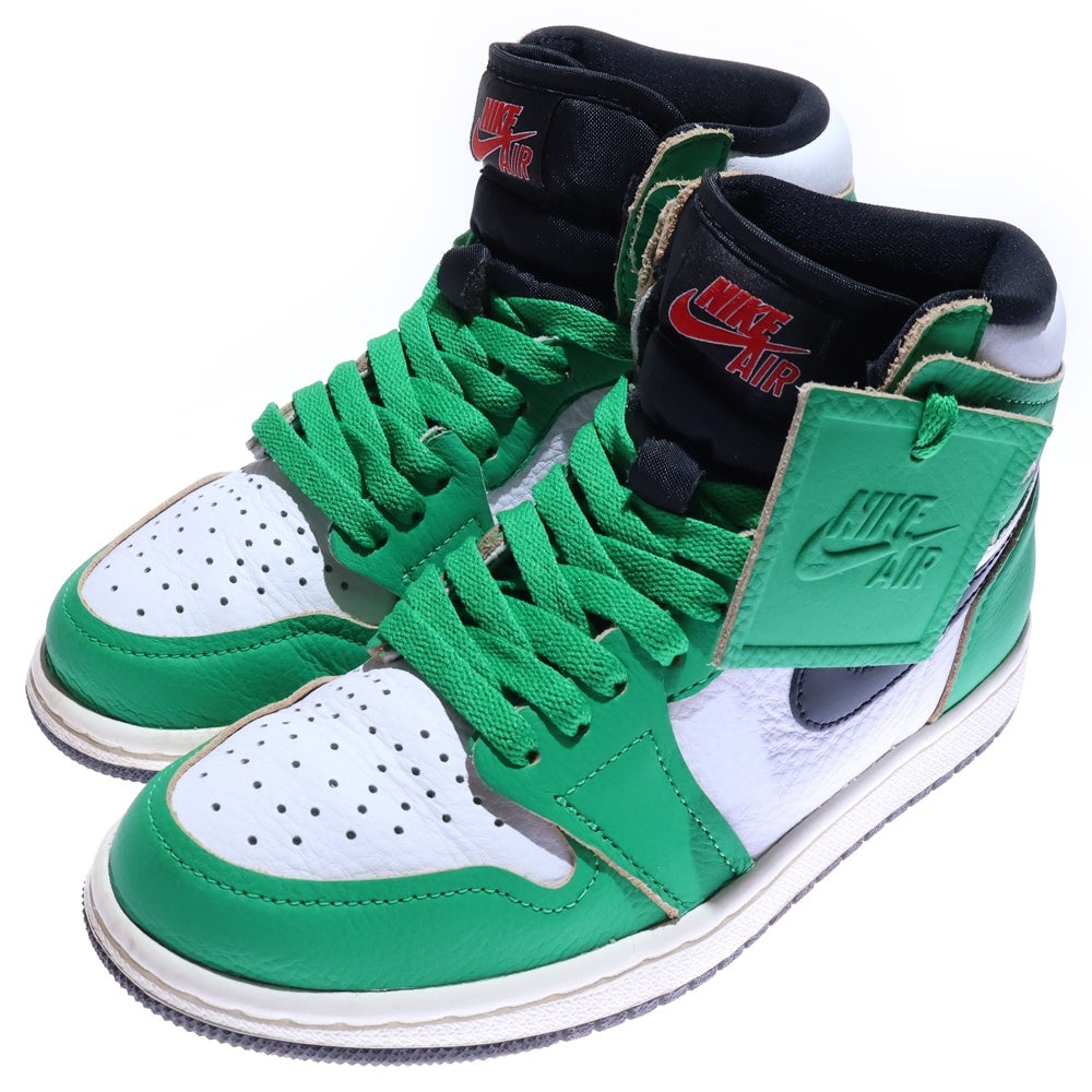 NIKE(ナイキ) WMNS AIR JORDAN HIGH Lucky Green ウィメンズ エアジョーダン 1 ラッキーグリーン ホワイト ハイカットスニーカー レディース US6/23cm DB4612-300