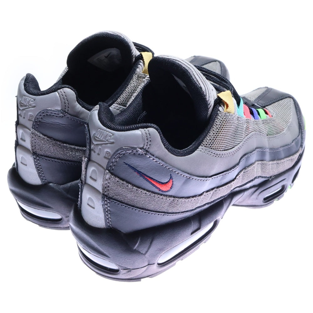 NIKE(ナイキ) AIR MAX 95 SE TV COLOR BARS エアマックス カラーバーズ ローカットスニーカー ブラック/グレー US9.5/27.5cm CW6575-001
