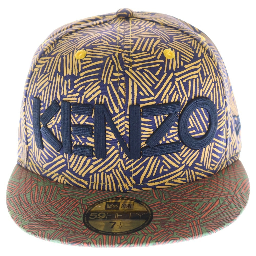 KENZO(ケンゾー) ×NEW ERA 59FIFTY FITTED CAP ニューエラ 総柄 キャップ 帽子 マルチカラー