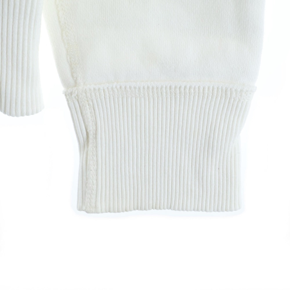 Abercrombie&Fitch(アバクロンビーアンドフィッチ) フロントロゴエンブロイダリー ジップアップフーディー パーカー ホワイト