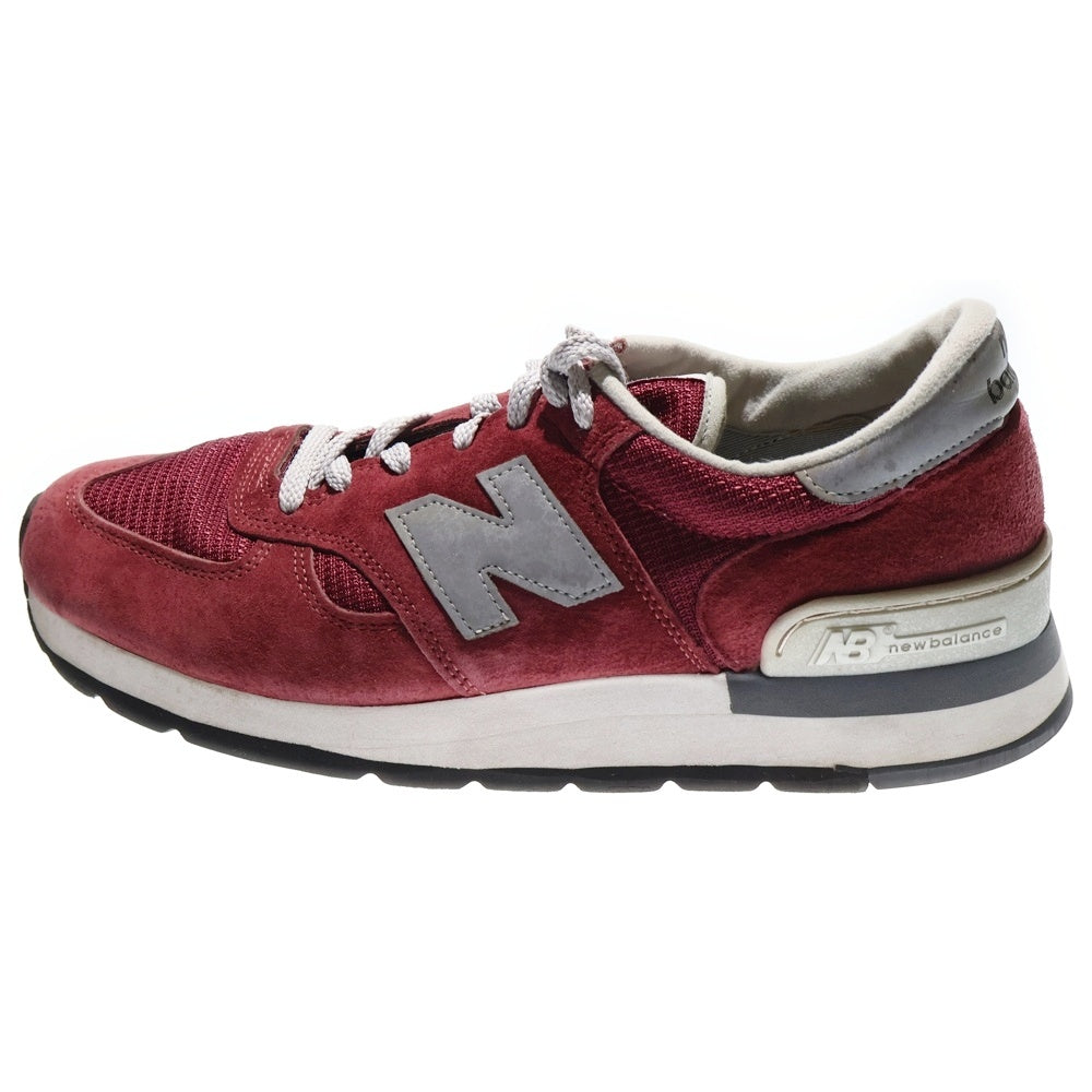 New Balance(ニューバランス) M990BD USA製 スエード ローカットスニーカー レッド US10.5/28.5cm