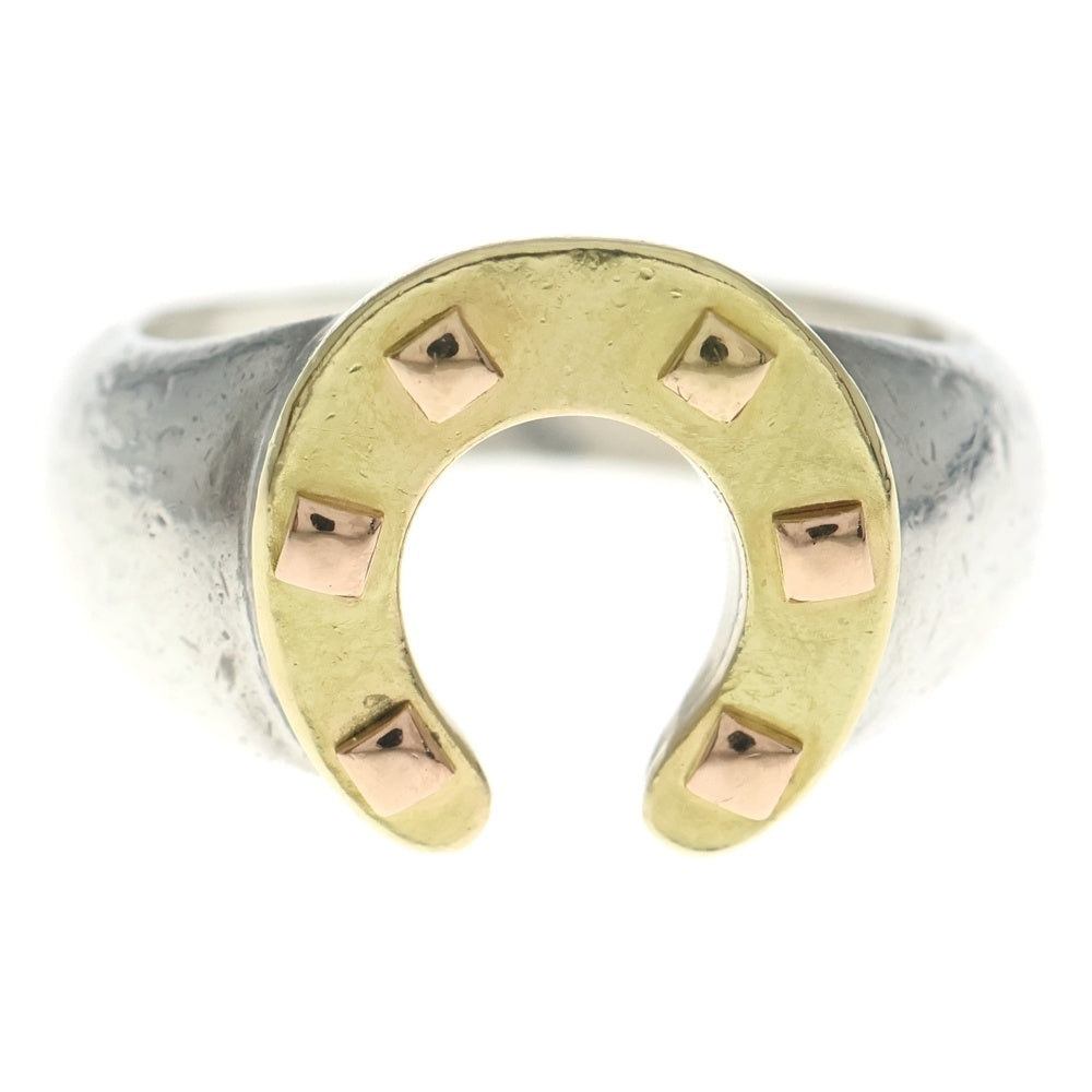 HERMES(エルメス) HORSESHOE RING ホースシュー コンビ リング シルバー/ゴールド