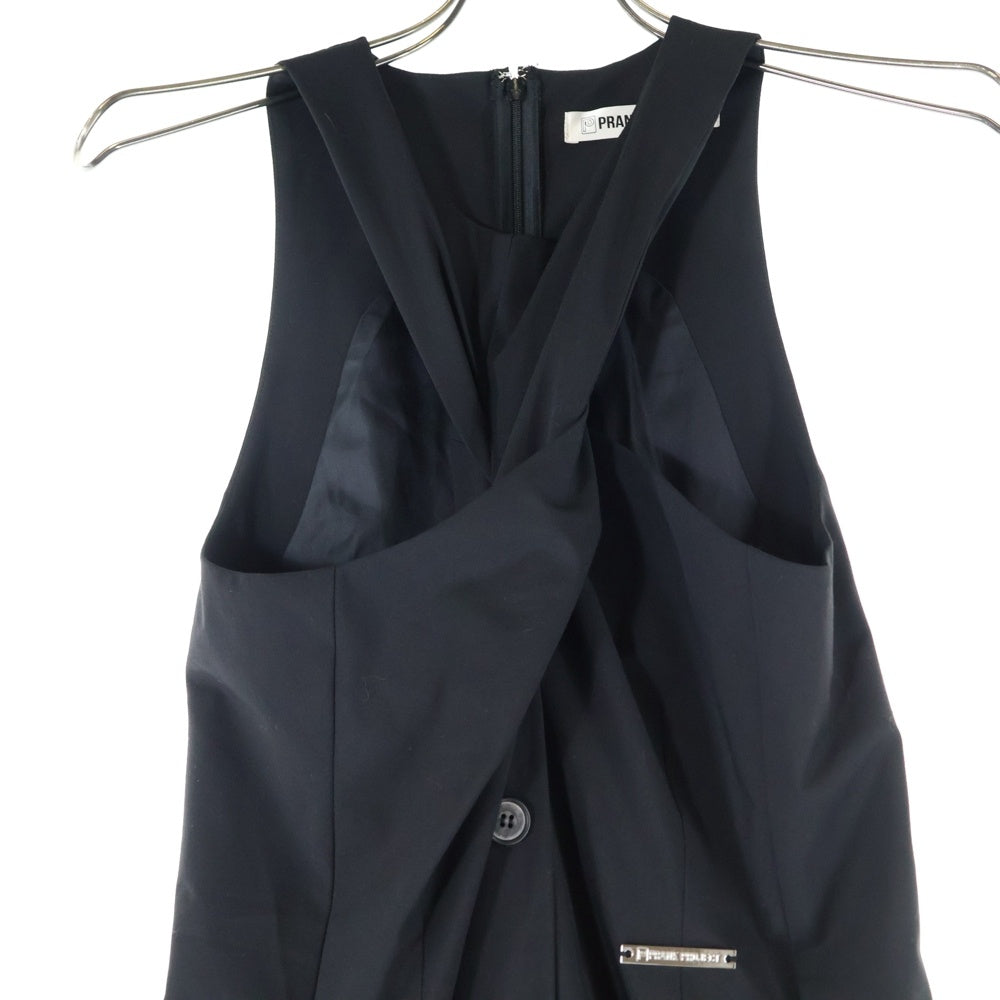 PRANK PROJECT(プランクプロジェクト) TWISTED FRONT JUMPSUIT ツイステッド フロント ジャンプスーツ オールインワン レディース ブラック 31241266104