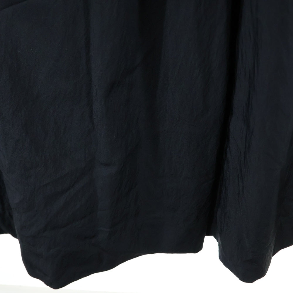 AKIRA NAKA(アキラナカ) レーヨン混 ナイロン ノースリーブワンピース ドレス レディース ブラック AS2455-BK