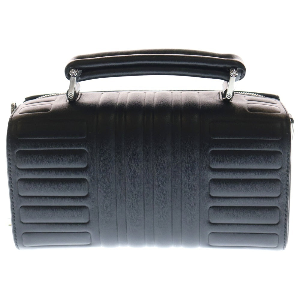 RIMOWA(リモワ) ロゴ刻印 2WAY レザークロスボディバッグ ショルダーバッグ ブラック