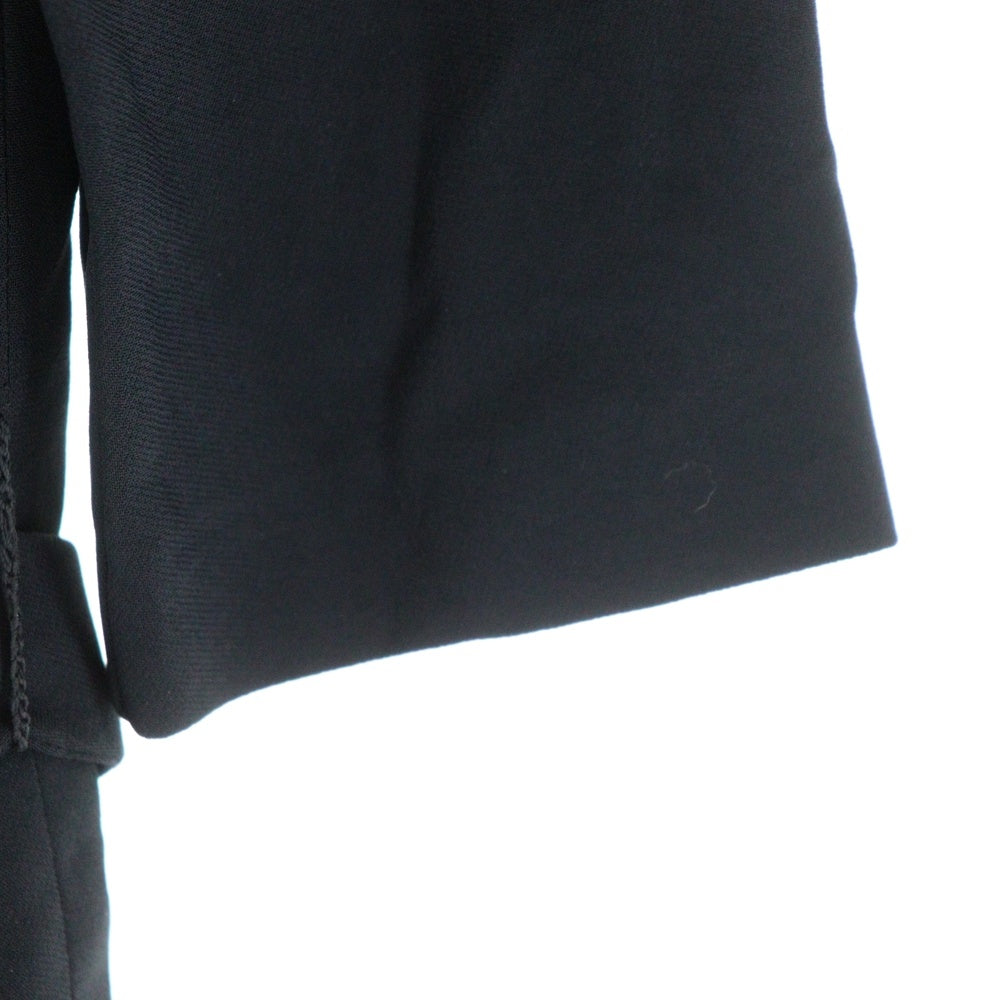 VERSACE(ヴェルサーチ) メデューサボタン ベルト付き ショートスリーブワンピース ドレス レディース ブラック