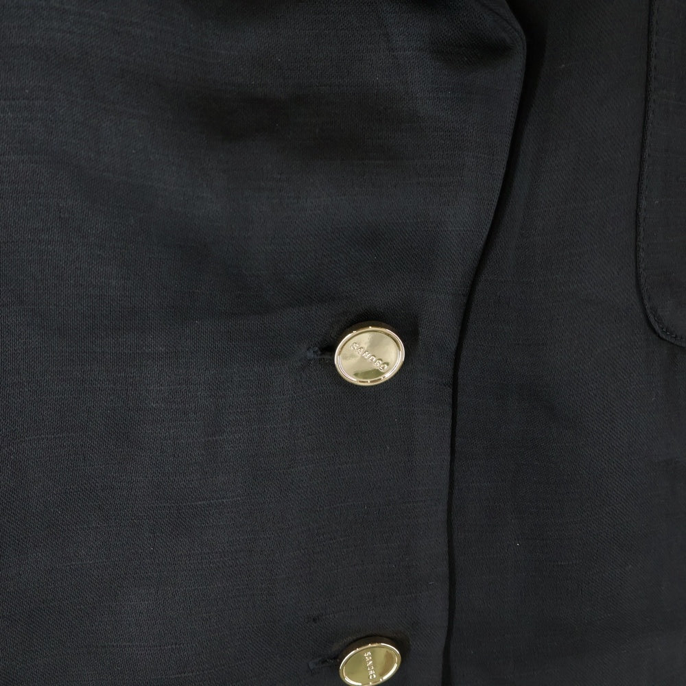 sandro(サンドロ) SHORT OPENWORK DRESS ショート オープンワーク ドレス ワンピース レディース ブラック SFPRO02723