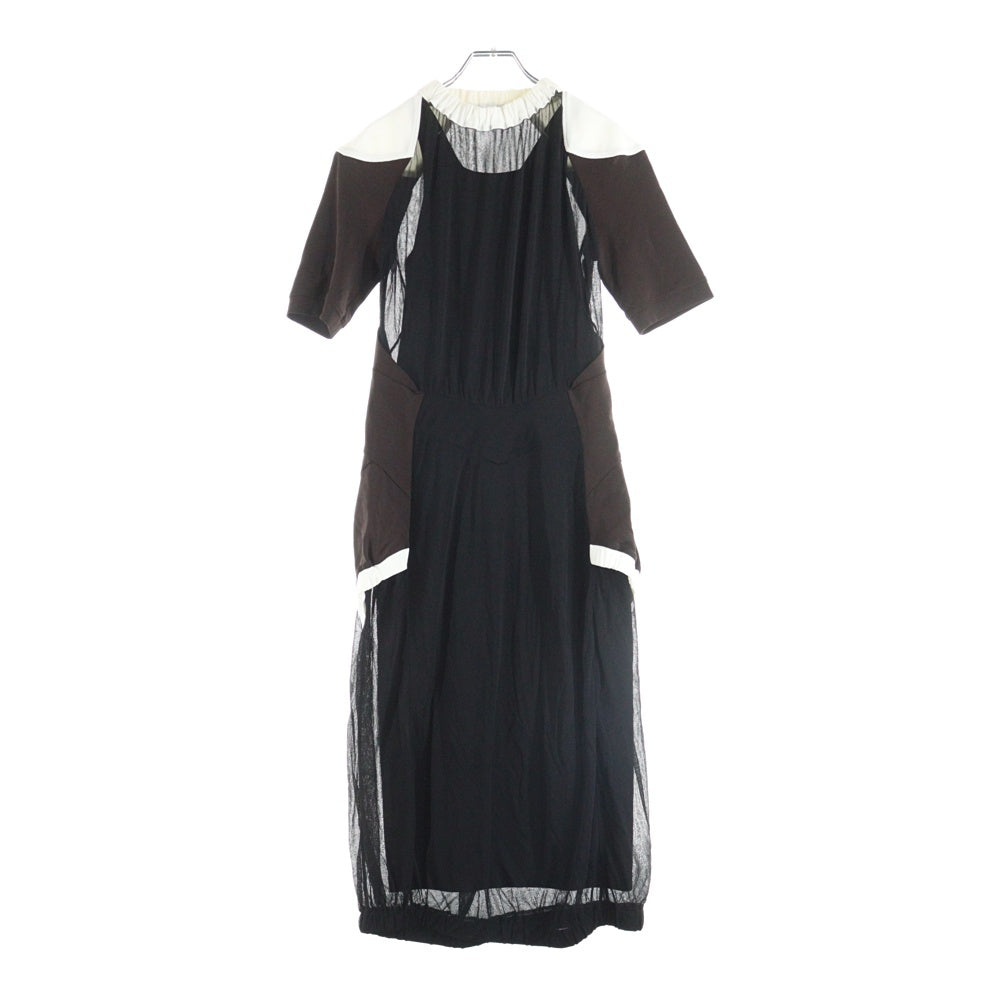 TORY BURCH(トリー バーチ) レーヨン ショートスリーブ ワンピース ドレス レディース ブラック 10005915