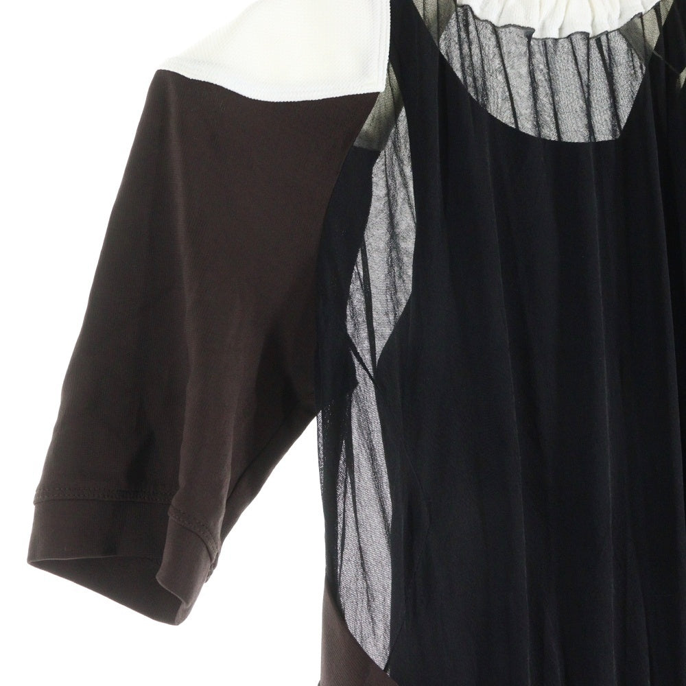 TORY BURCH(トリー バーチ) レーヨン ショートスリーブ ワンピース ドレス レディース ブラック 10005915