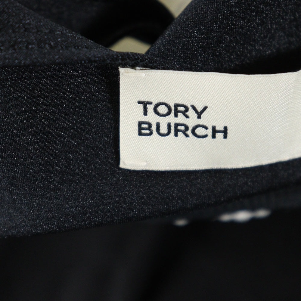 TORY BURCH(トリー バーチ) レーヨン ショートスリーブ ワンピース ドレス レディース ブラック 10005915